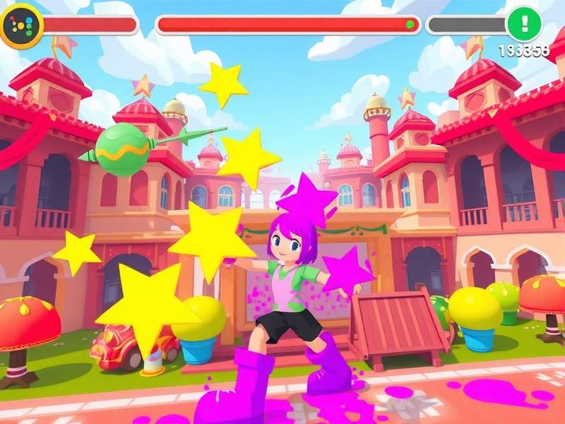 Vibrant Holi Runner Community Event